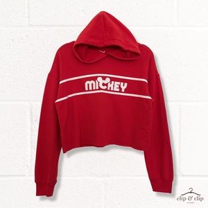 Disney Women's Mickey Croped Hoodie